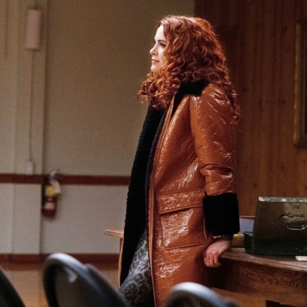 Supernatural Season 15 Anael Shearling Leather Coat