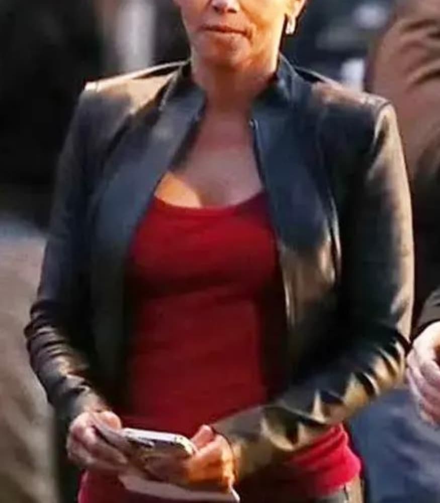 The Union 2024 Roxanne Hall Black Leather Jacket