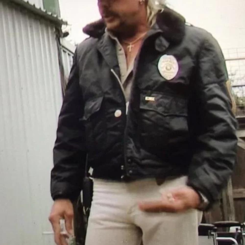 Tiger King Joe Exotic Black Leather Jacket