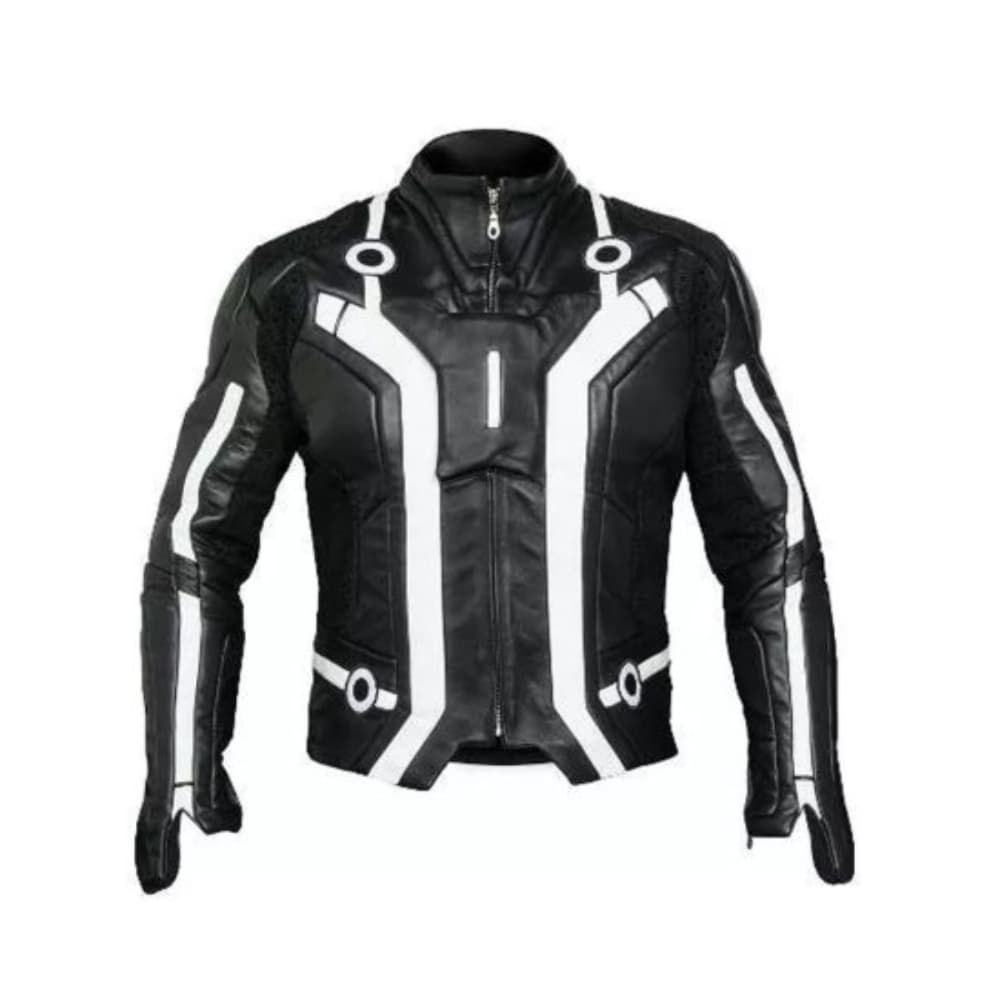 Tron Legacy Sam Flynn Garrett Hedlund Black Leather Jacket