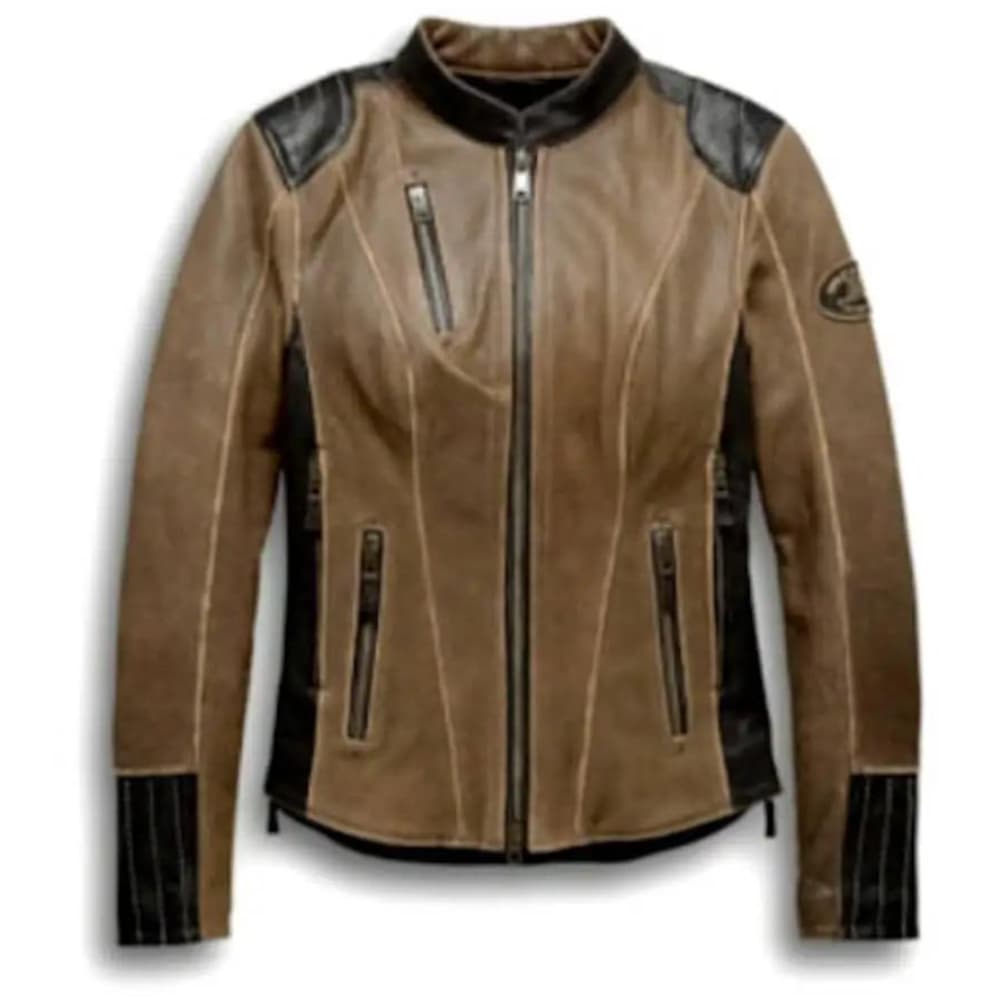 Women’s Vintage H-D Triple Leather Jacket