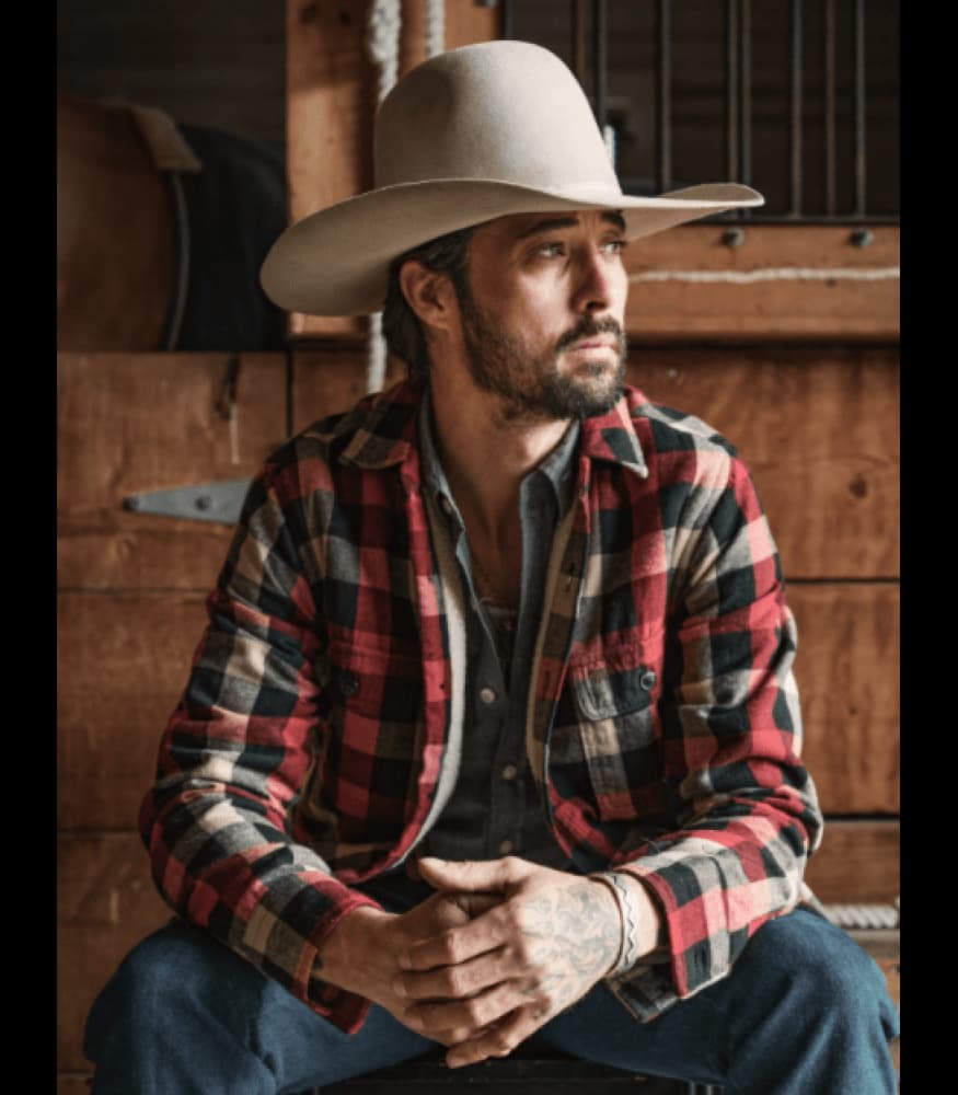 Yellowstone Ryan (Bingham Walker) Cotton Checked Jacket